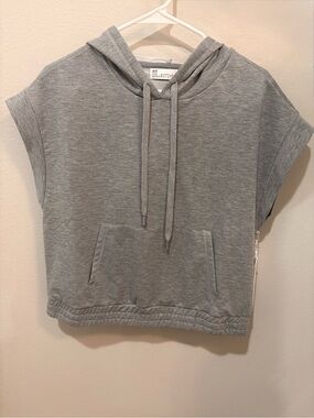Fit Collective Gray Sleeveless Hoodie Size M - New